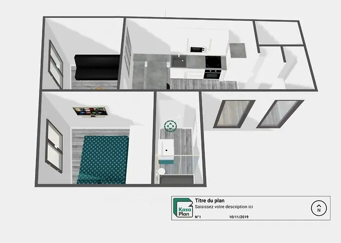 T3 Guynemer 1er Etage A 80 M Linge De Lit Fourni *